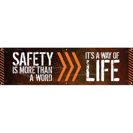 Accuform MOTIVATIONAL BANNER SAFETY IS MORE MBR905 MBR905
